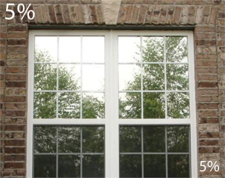 One Way Mirror Film With Nightvision 5%, Charcoal, 24"x7'