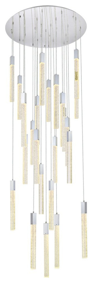 Wade 25-Light Pendant, Chrome