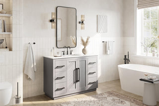 Home Living 48" Single Bathroom Vanity, Grey