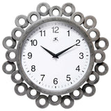 Ellipse 12" Silver Decorative Wall Clock