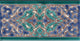 3.94"x7.87" Nozha Vert Border Handpainted Ceramic Tile, Set Of 10