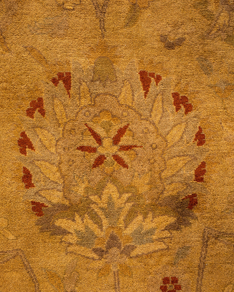 Fine Vibrance, One-of-a-Kind Handmade Area Rug Yellow, 18'2"x12'1"