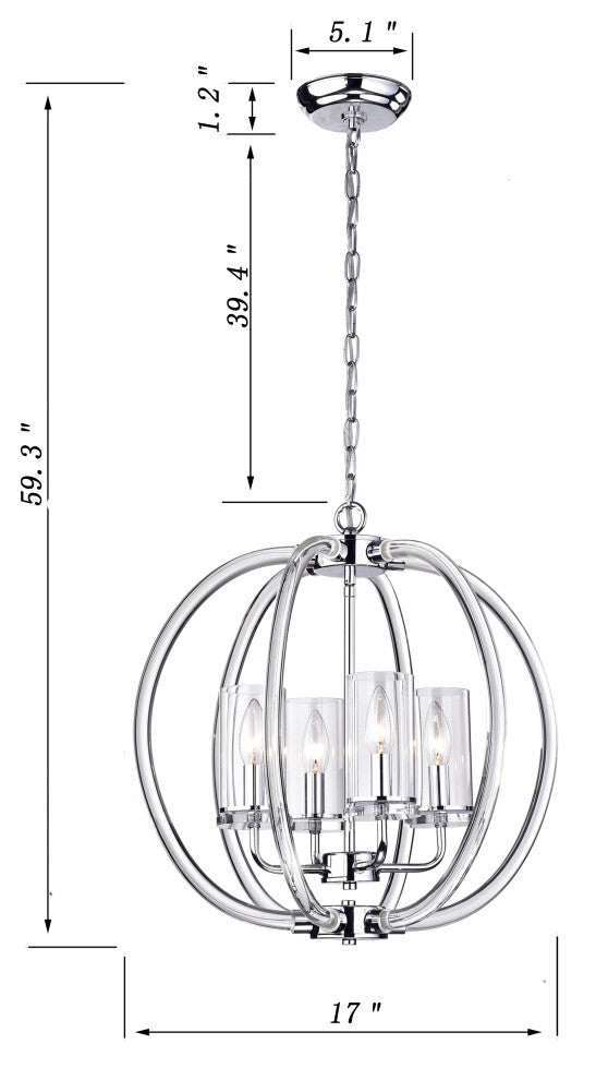 Elmer 4-Light Foyer Pendant