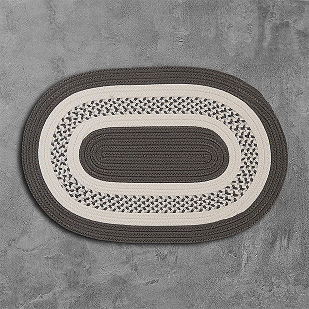 Colonial Mills Rug Crescent Gray Runner, Oval