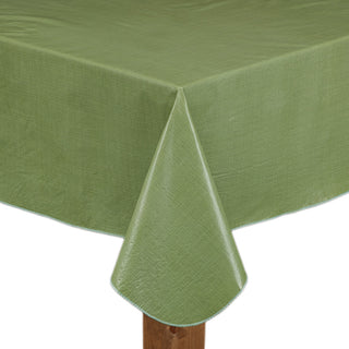 Cafe Deauville 100% Vinyl Tablecloth, Sage, 52"x70"