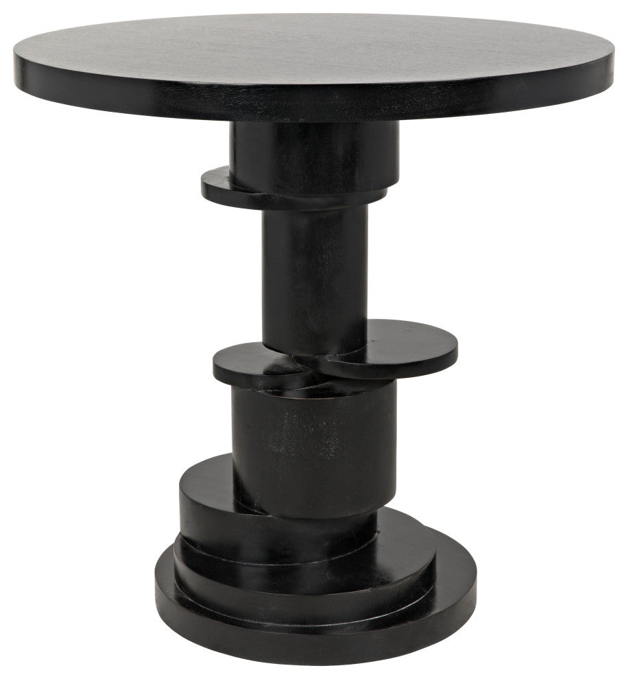 Hugo Side Table, Hand Rubbed Black