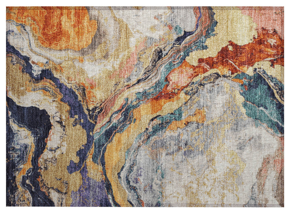 Machine Washable Indoor/Outdoor Chantille ACN1908 Linen 1'8" x 2'6" Rug