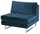 Janis Midnight Blue Fabric Armless Sofa Seat, HGSC361