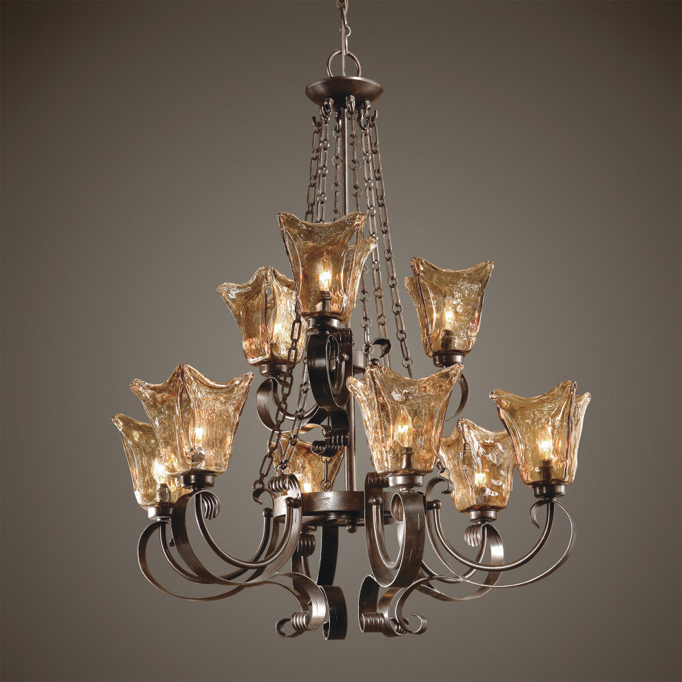 Uttermost Vetraio 9-Light Oil Rubbed Bronze Chandelier