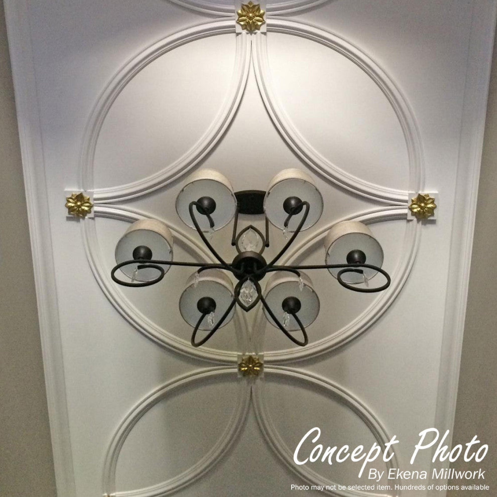 51"OD x 43"ID x 4"W x 7/8"P Marcella Ceiling Ring (1/4 of complete circle)