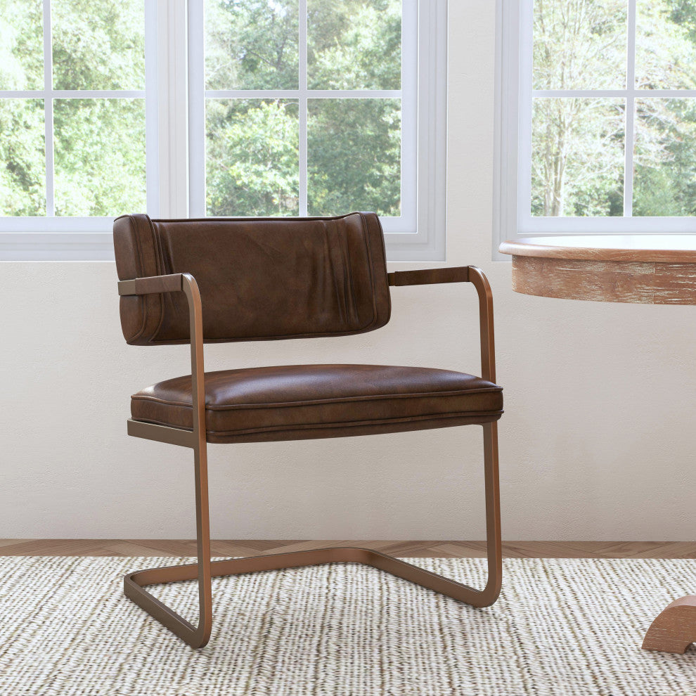 Fonda Dining Chair, Brown