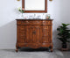 42" Single Bathroom Vanity Set, Teak