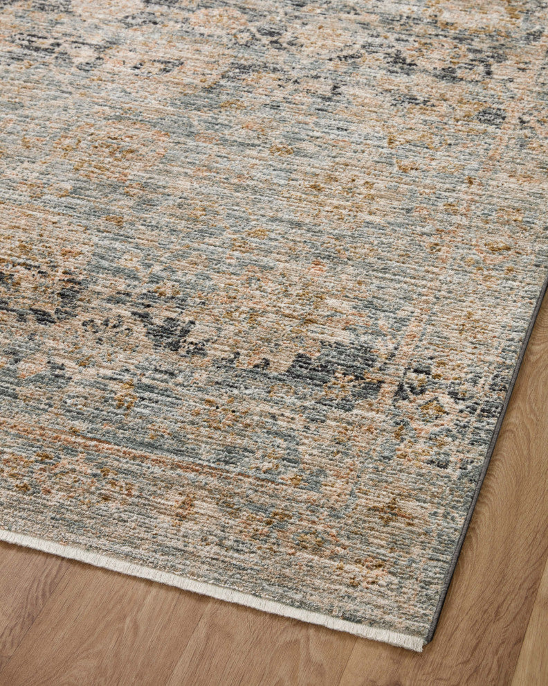 Jean Stoffer x Loloi Katherine Ocean / Coral 5'-3" x 7'-9" Area Rug