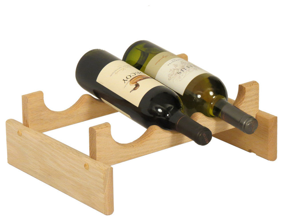 3 Bottle Dakota Wine Rack, Unfinished