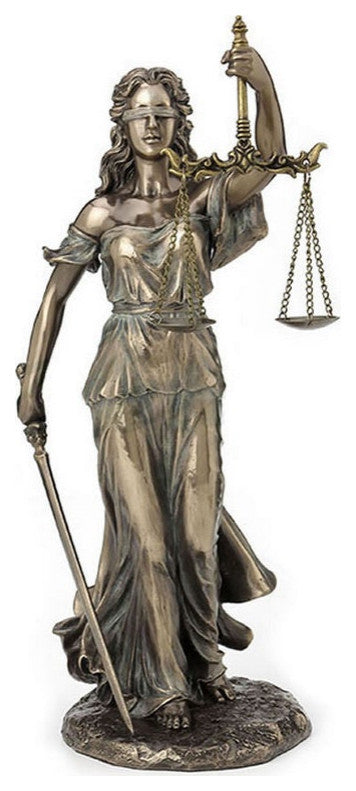 Blind Lady Justice Statue Sculpture Figurine
