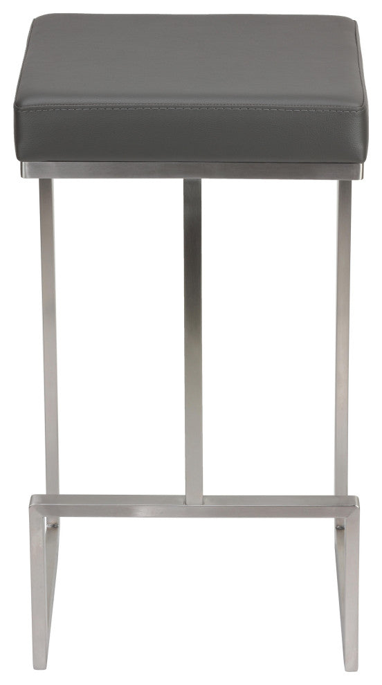 Cortesi Home Ares Counter Stools, Set of 2, Gray