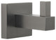 Italia Catania Series Single Robe Hook in Gunmetal Finish