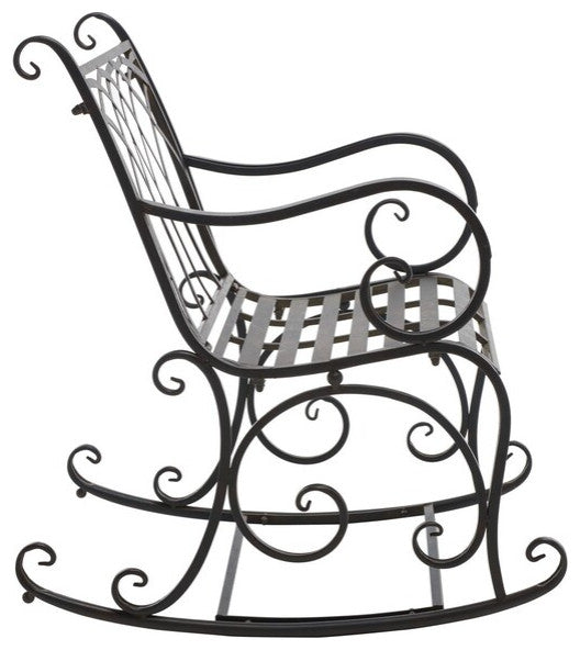 Safavieh Medrano Rocking Chair, Black Rust