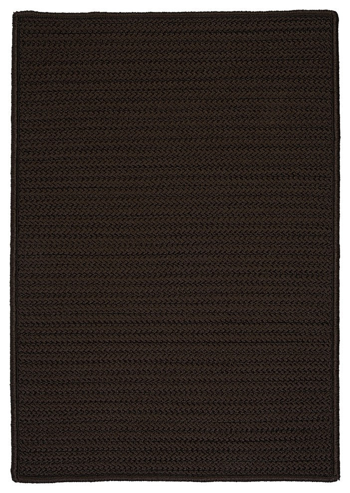 Simply Home Solid H413 Mink Indoor/Outdoor Area Rug, Rectangular 7'x9'