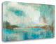 Abstract Watercolor Waterview 2 Giclee Wrap Canvas Wall Art