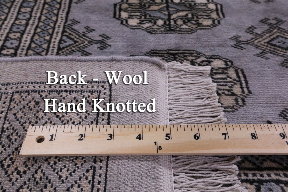 Handmade Silky Bokhara Wool Rug 8' 2" X 10' 4" - Q13757