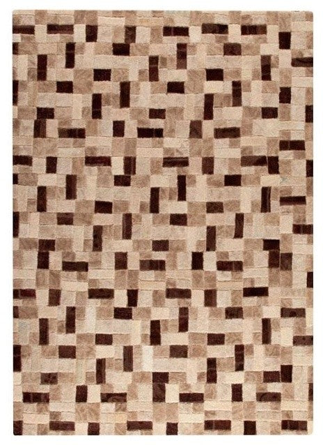 Hand Tufted Beige Wool Area Rug