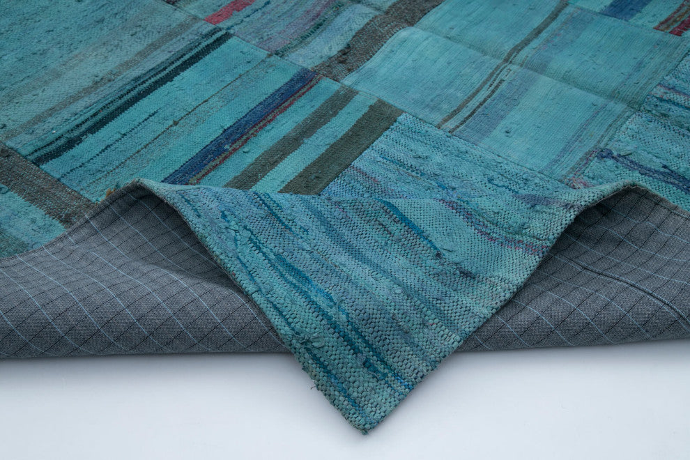 Rug N Carpet - Handmade Anatolian 6' 8'' x 10' 1'' Unique Patchwork Kilim Rug