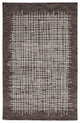 Weave & Wander Carrick Architectural Rug, Brown, 2'x3'