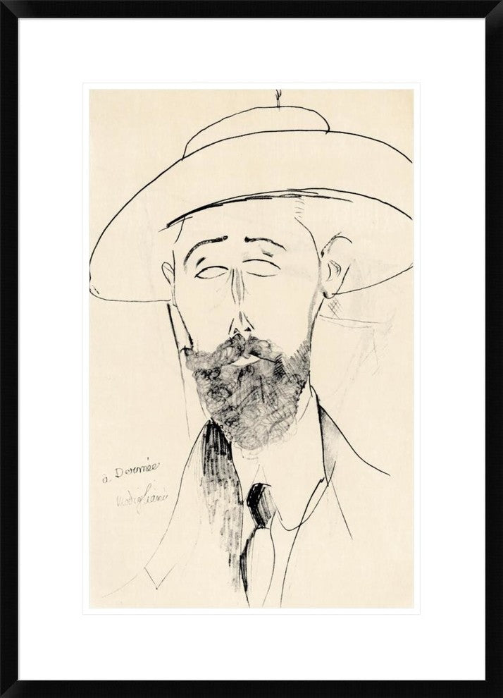 "Dermee" Framed Digital Print by Amedeo Modigliani, 21x30"