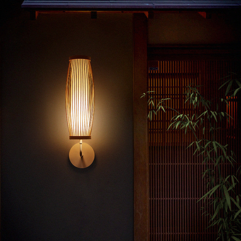 Rubi | Modern Japanese Bamboo Wall Lamp
