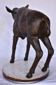 Bison Calf Lifesize Bronze Statue Size: 37"L x 15"W x 32"H.