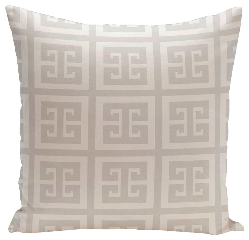 Geometric Decorative Outdoor Pillow, Paloma, 20"x20"