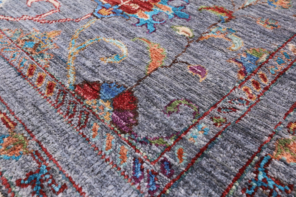 Runner Persian Tabriz Hand-Knotted Wool Rug 2' 7" X 9' 10" Q8255