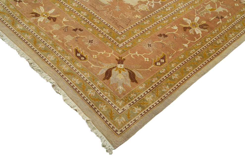 Rug N Carpet - Handmade Oriental 12' 2" x 17' 4" Oversize Oushak Area Rug
