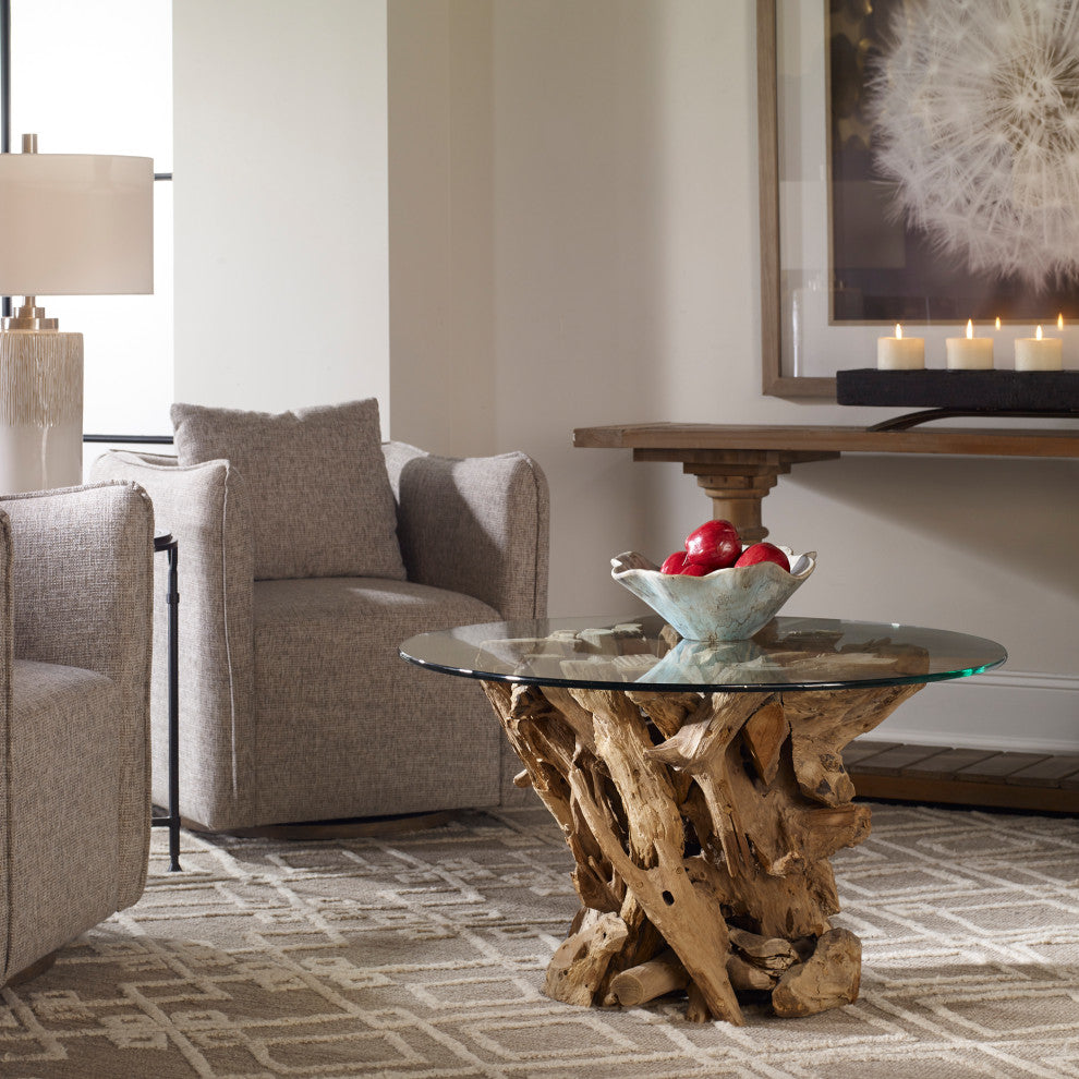 Uttermost - 25519 - Cocktail Table - Driftwood - Teak Driftwood