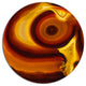 Agate Geode Slice Macro, Abstract Disc Metal Wall Art, 36"