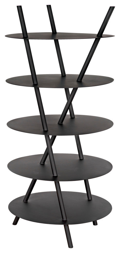 NOIR Furniture Gautama Shelf, Black Metal GBCS242MTB