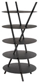 NOIR Furniture Gautama Shelf, Black Metal GBCS242MTB