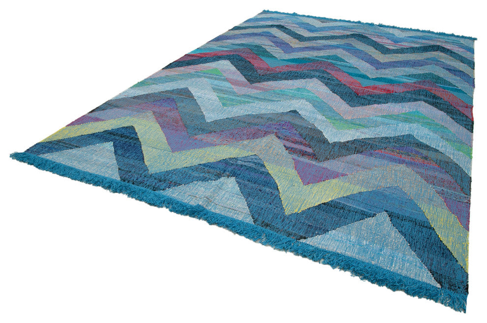 Rug N Carpet - Hand-knotted Turkish 8' 6'' x 12' 2'' Unique Wool Kilim Rug