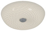 Varaluz AC1581 Swirled 2 Light 12" Ceiling Light - Chrome