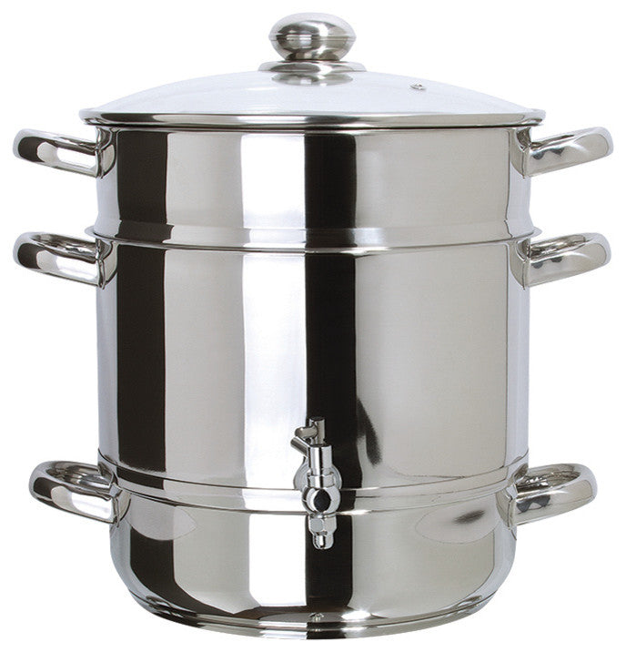 Euro Cuisine Stainless Steel Stove Top Steam Juicer