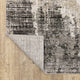 Noble Abstract Etchings Grey/ Beige Indoor Area Rug, Grey, 2'3"x7'6"