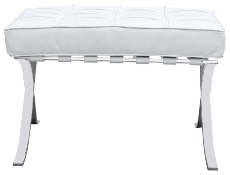 Modern Classics Pavilion Ottoman, White