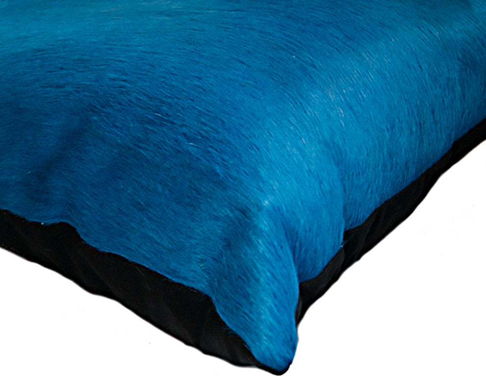 12"x20" Torino Cowhide Pillows, Set of 2, Sky Blue
