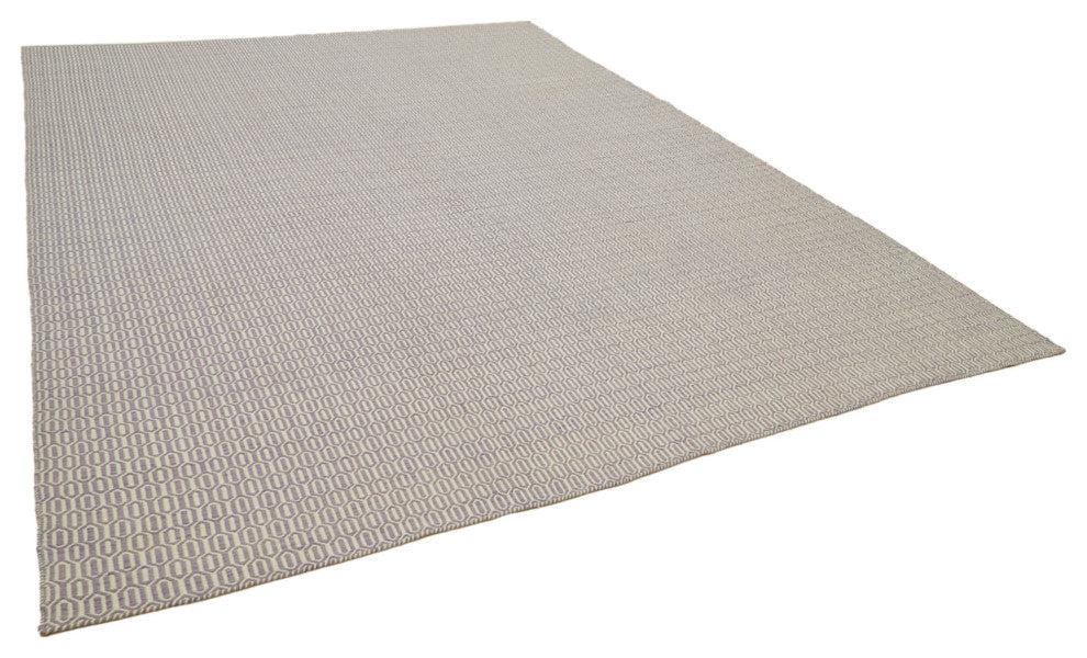 Rug N Carpet - Handmade Modern Design 10' 0'' x 14' 0'' Wool Unique Kilim Rug