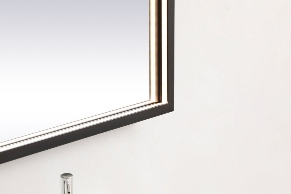 Modern Black Led Mirror