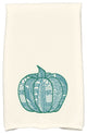 Pumpkin Patch Geometric Print Hand Towel, Teal
