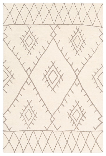 Surya Souk SOU-2301 8'x10' Rug, Medium Gray/Cream