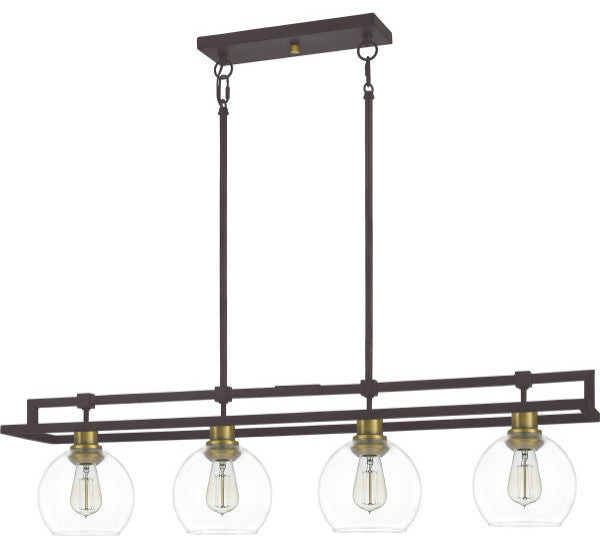 Quoizel Dobbs Four Light Island Chandelier DBS440OZ