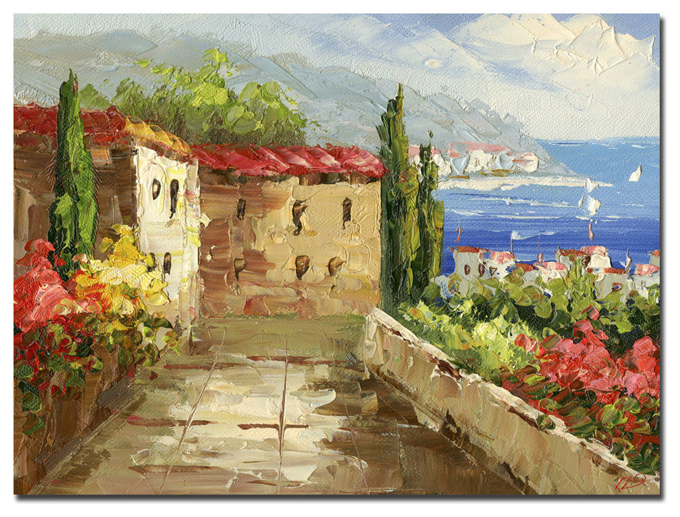 'Mountain View' Canvas Art by Rio
